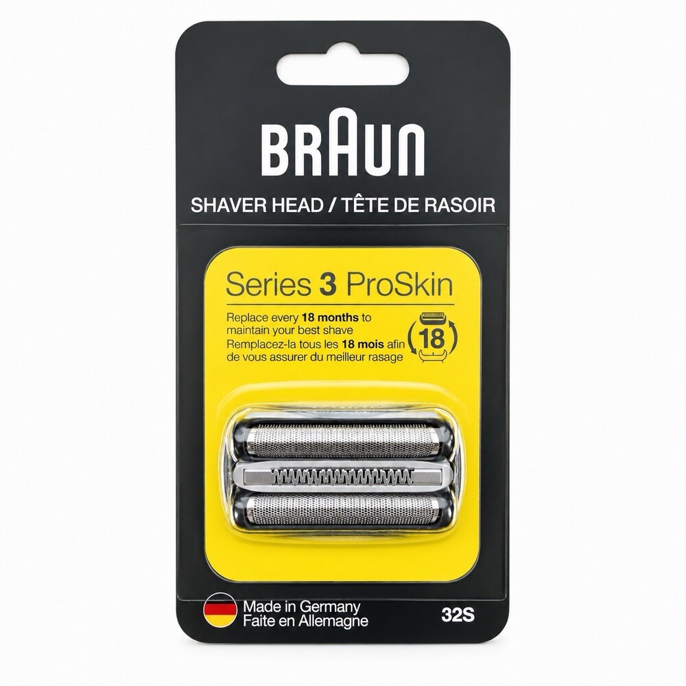 Braun Series 3 ProSkin 32S Replacement Shaver Head Foil Cutter Cassette Genuine